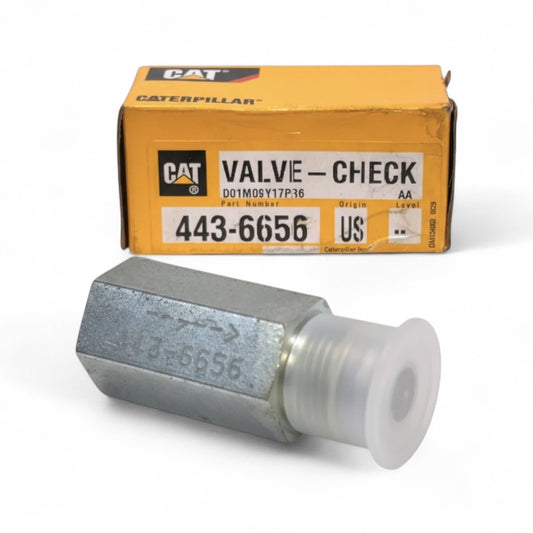 GENUINE CAT 443-6656 CHECK VALVE 3/4'' x 3/4'' , FUEL