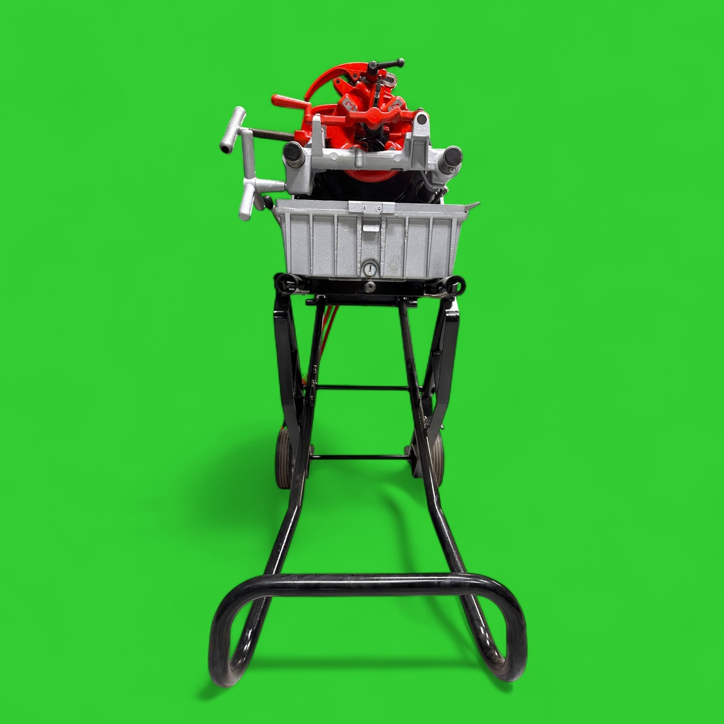 RIDGID 1822-I PIPE THREADER WITH 811 DIE HEAD,REAMER ,CUTTER AND FOOTSWITCH
