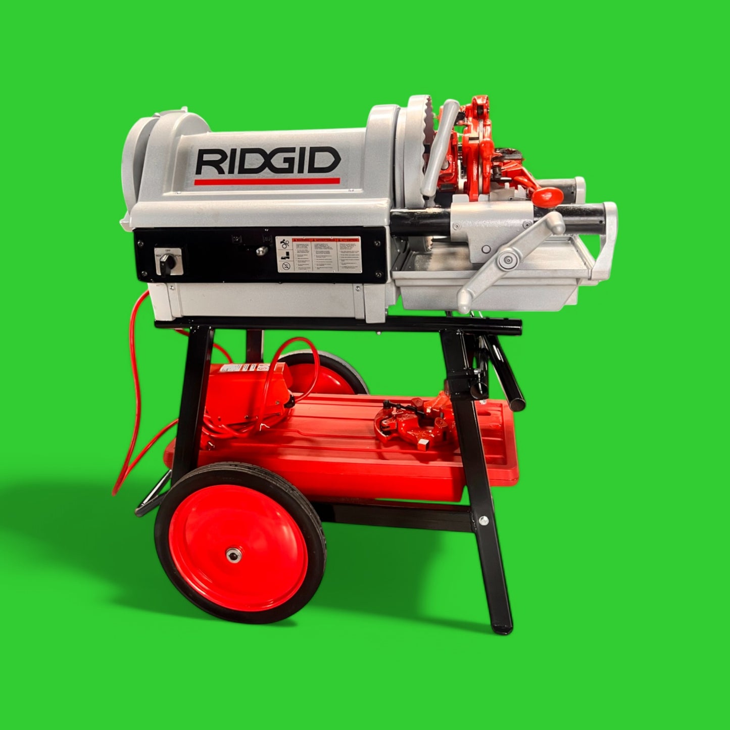 REFURBISHED RIDGID 1224 PIPE THREADING MACHINE 1/8''-4''