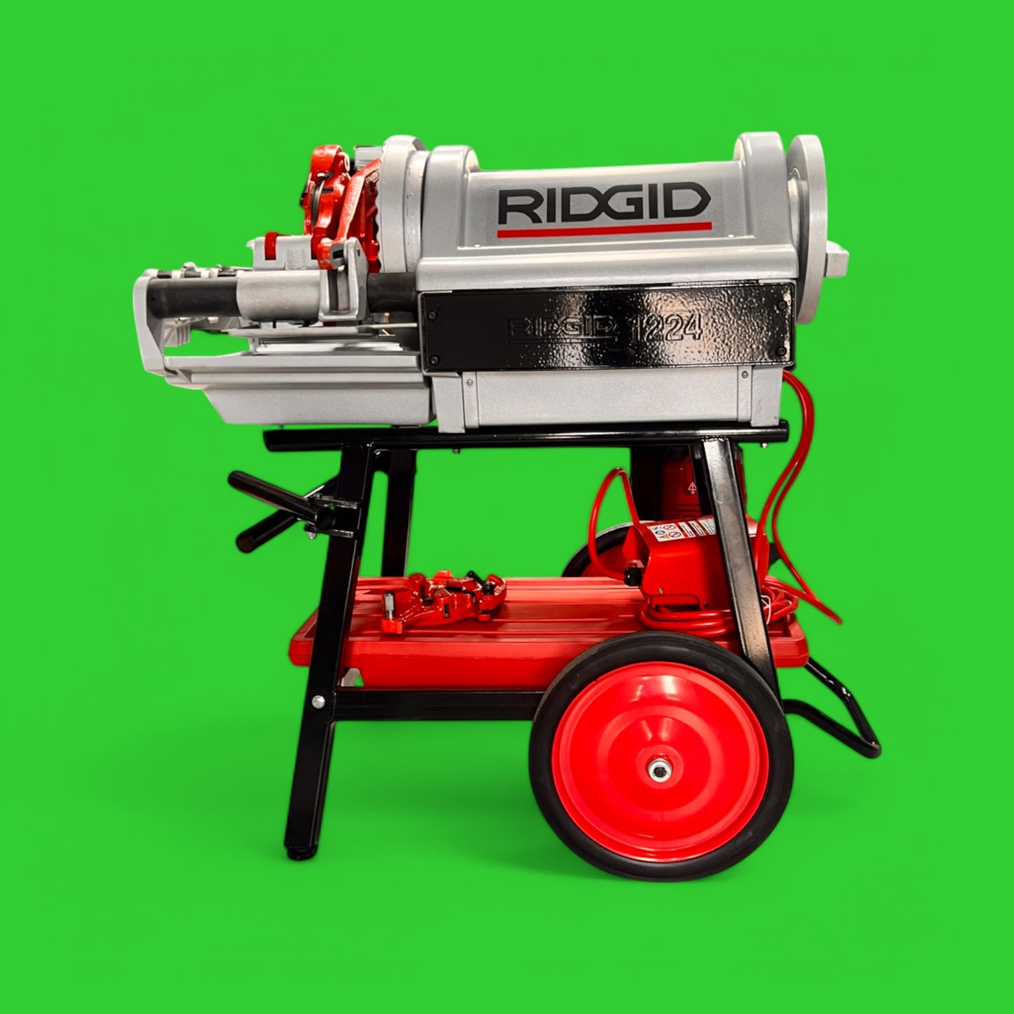 REFURBISHED RIDGID 1224 PIPE THREADING MACHINE 1/8''-4''