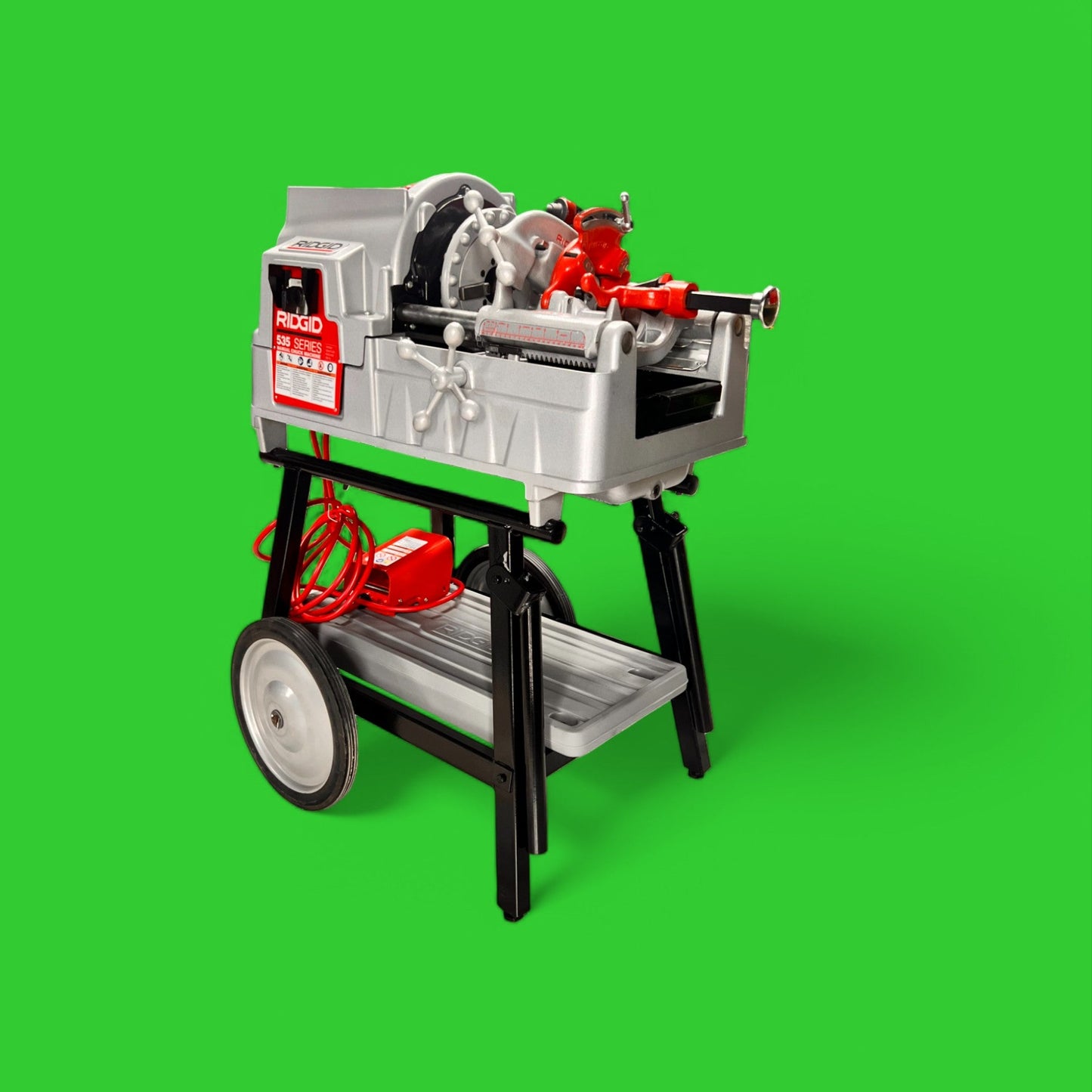 REFURBISHED RIDGID 535A PIPE THREADING MACHINE.