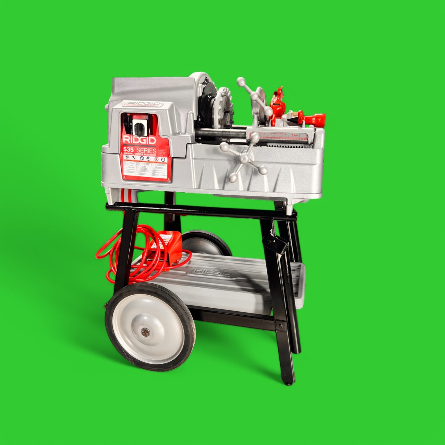 REFURBISHED RIDGID 535A PIPE THREADING MACHINE.
