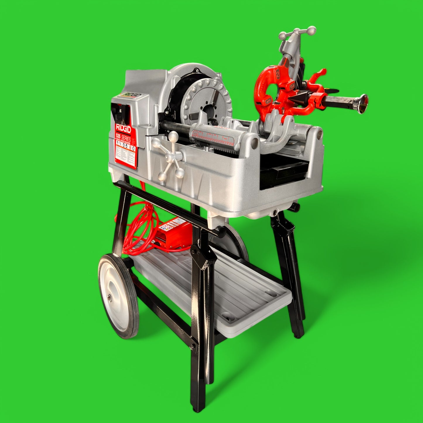 REFURBISHED RIDGID 535A PIPE THREADING MACHINE.