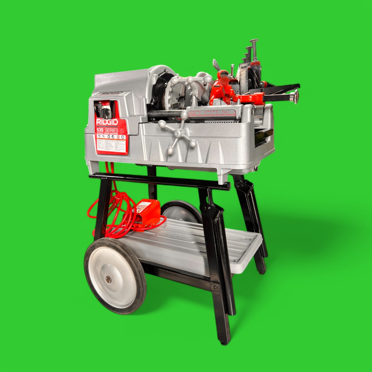 REFURBISHED RIDGID 535A PIPE THREADING MACHINE.