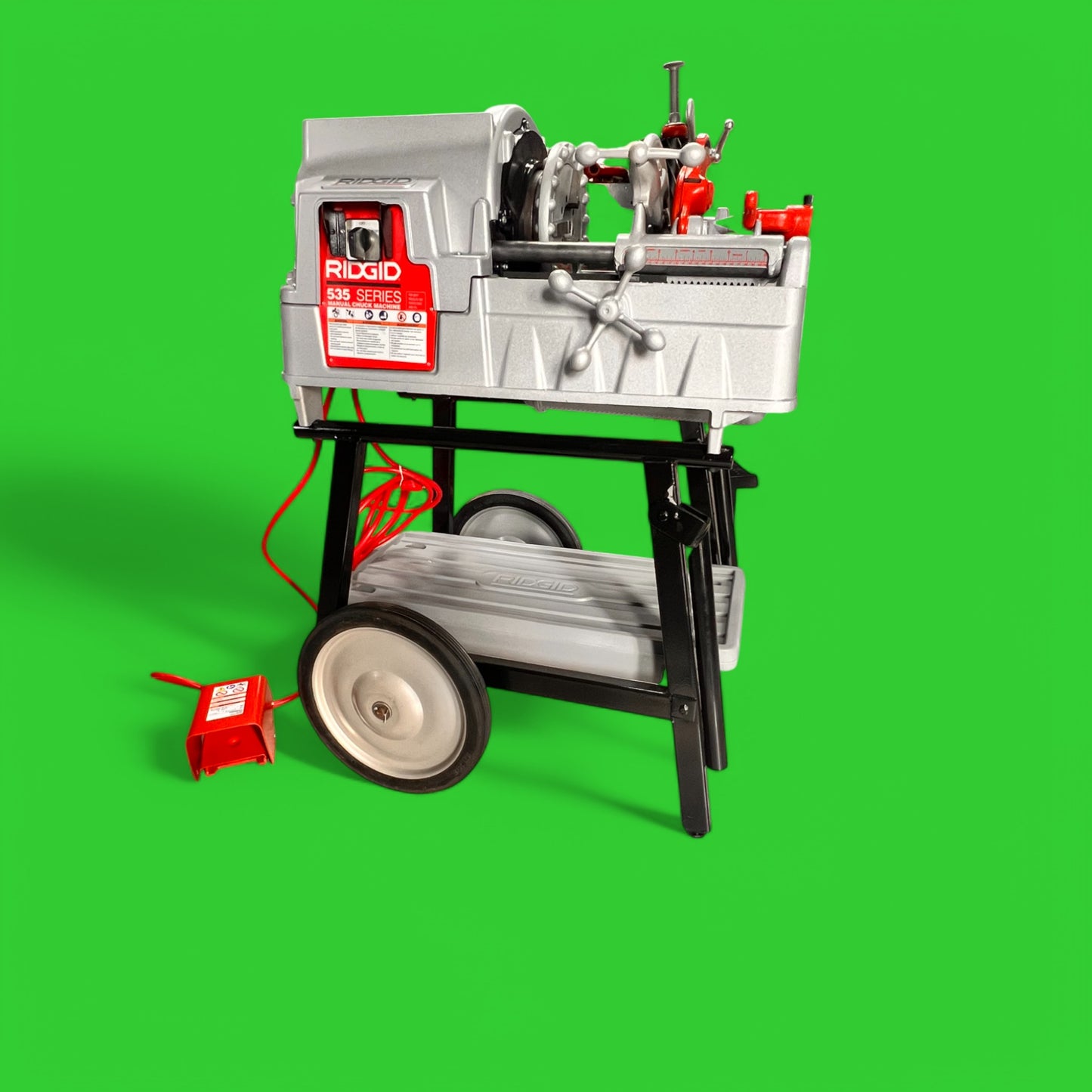 REFURBISHED RIDGID 535A PIPE THREADING MACHINE.