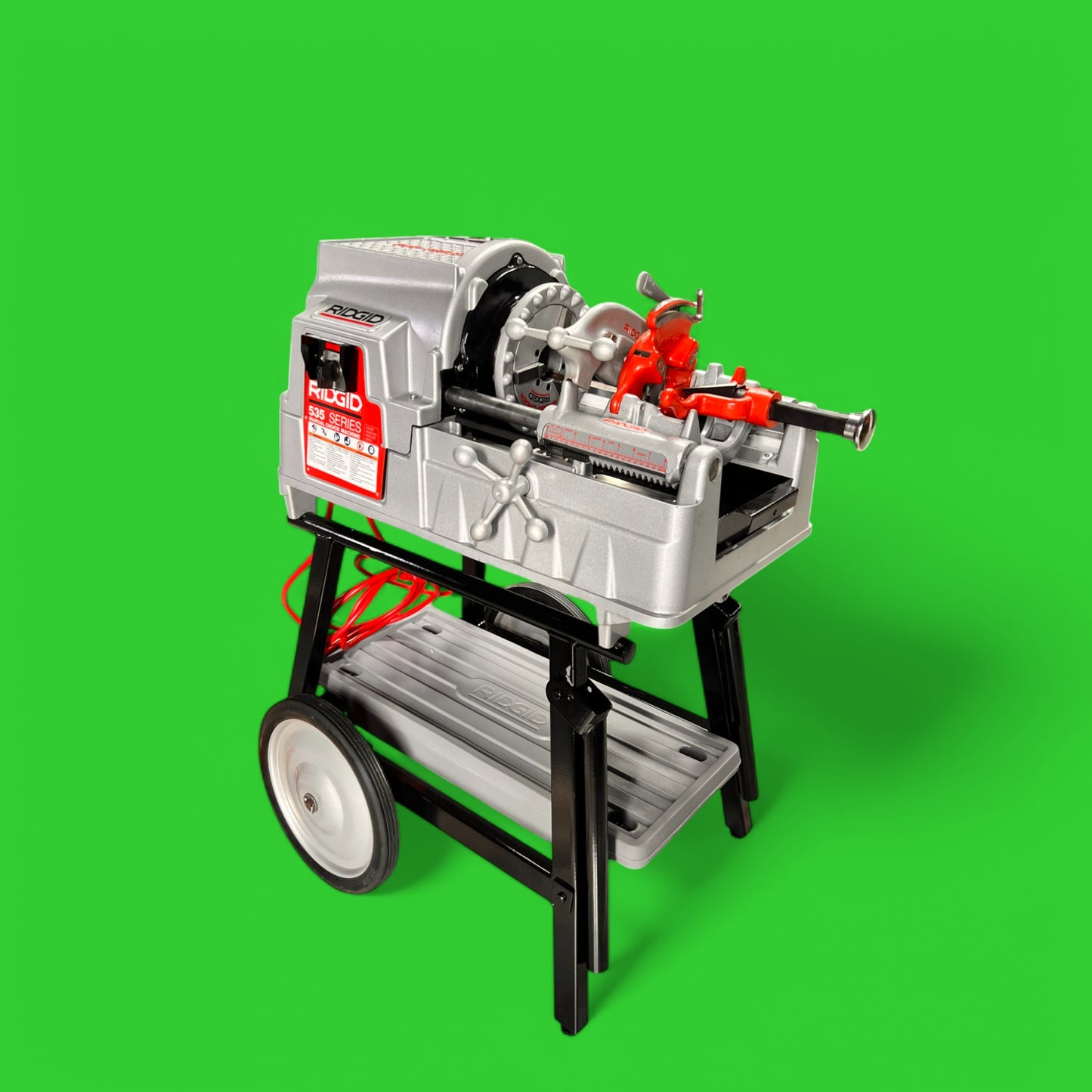 REFURBISHED RIDGID 535A PIPE THREADING MACHINE.