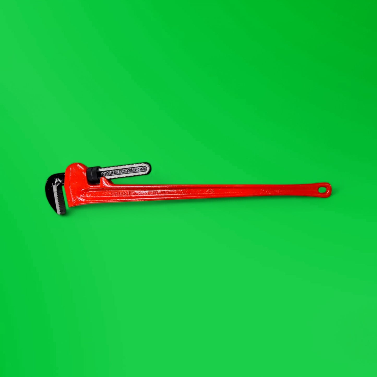 REFURBISHED RIDGID 31040, 48'' HEAVY DUTY STRAIGHT PIPE WRENCH, CAST IRON