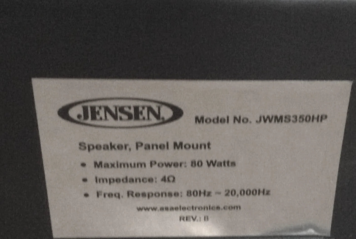 RV SPEAKER FOR KEYSTONE & DUTCHMAN COMPATIBLE STEREO JWM70A & JWM90A 4-BOX