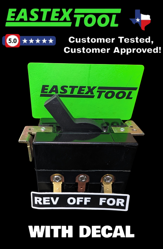 FORWARD / REVERSE SWITCH E1417 FOR RIDGID 300 & 535 PIPE THREADERS REPLACES RIDGID 44505