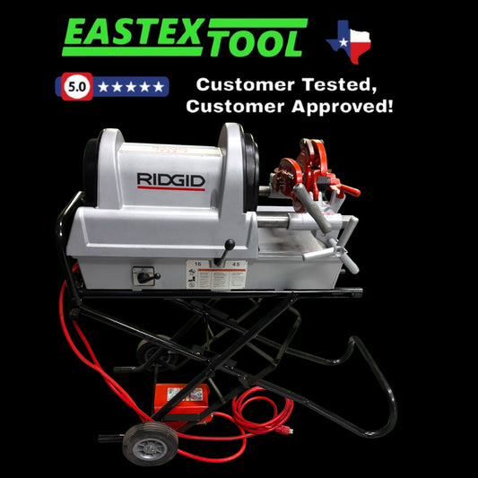 RIDGID 1822-I PIPE THREADER WITH 811 DIE HEAD,REAMER ,CUTTER AND FOOTSWITCH