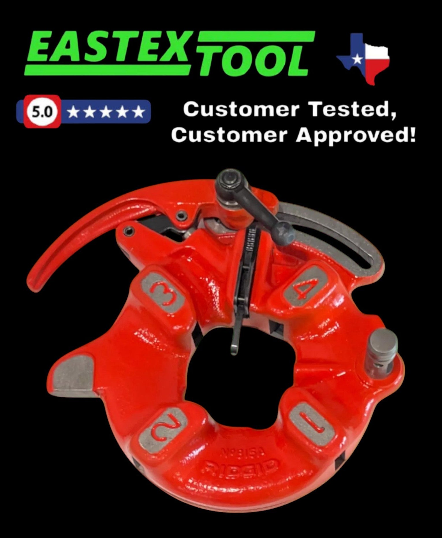 REFURBISHED RIDGID 815A SELF-OPENING DIE HEAD 97075 – Eastex Tool, LLC
