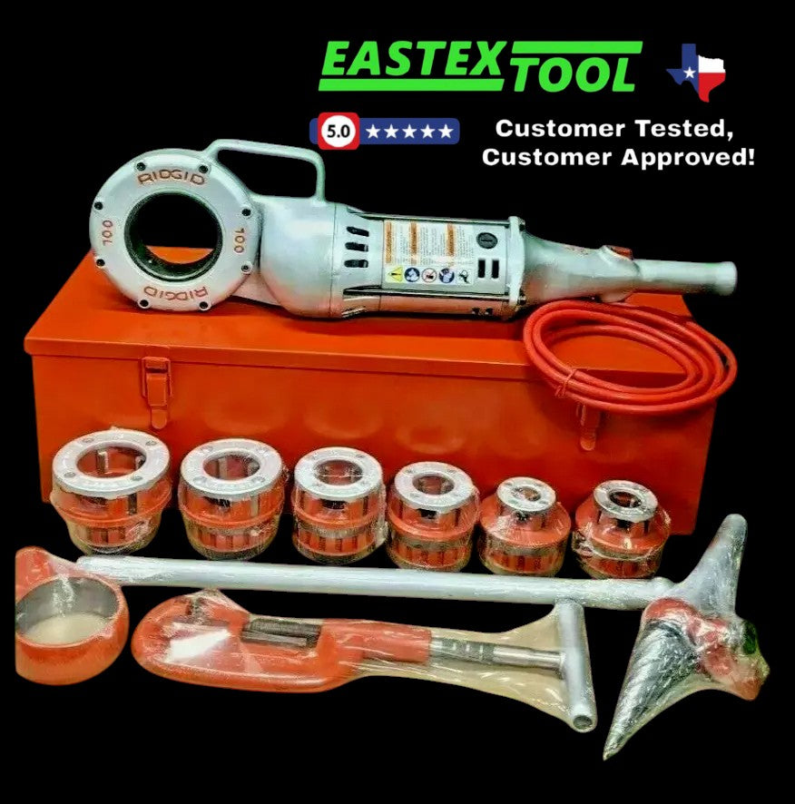 RIDGID 700 POWER DRIVE WITH 12R DIE SET KIT. PIPE THREADING KIT.