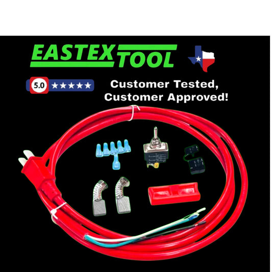 TOGGLE POWER SWITCH AND CORD ASSEMBLY FOR RIDGID 700 PIPE THREADER, REPLACES RIDGID 44905, 31938