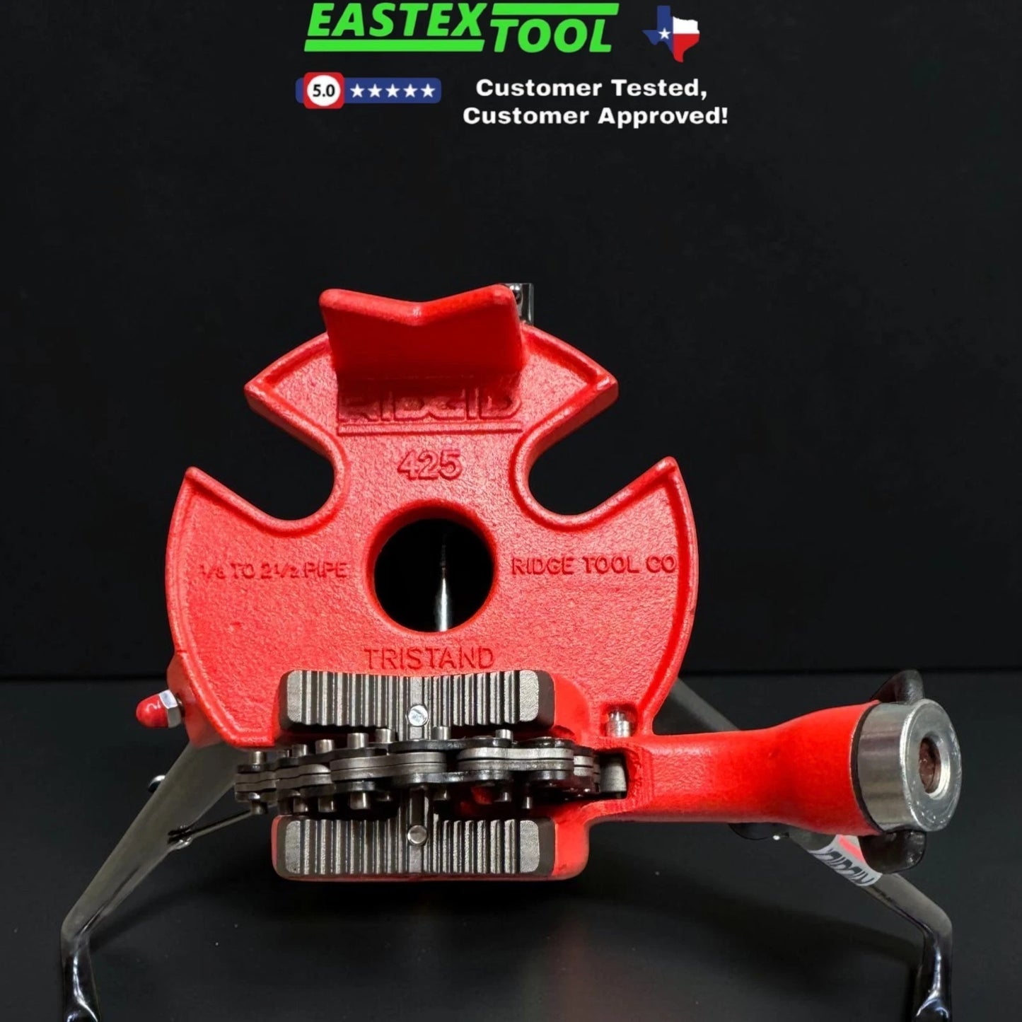 RIDGID 16703 425 PORTABLE TRISTAND CHAIN VISE 1/8" - 2-1/2" PIPE CAPACITY