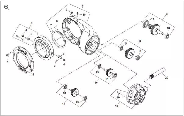 GEAR ASSEMBLY FOR RIDGID 700 POWER DRIVE 1st, 2nd, 3rd, 4th MAIN DRIVE