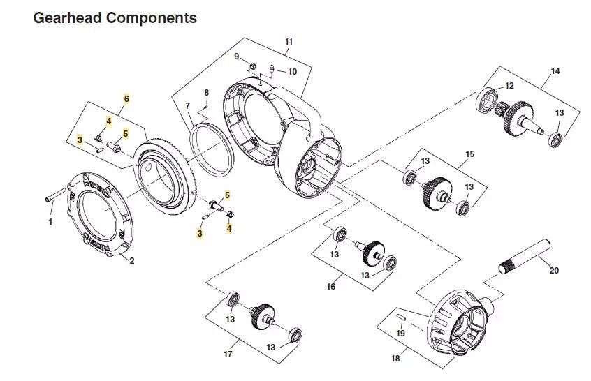 FACE GEAR ASSEMBLY FOR RIDGID 700 PIPE THREADER REPLACES RIDGID 43395