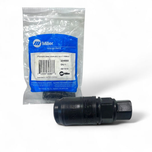 MILLER 204955 1/4" NPT HOSE COUPLER FEMALE QUICK DISCONNECT